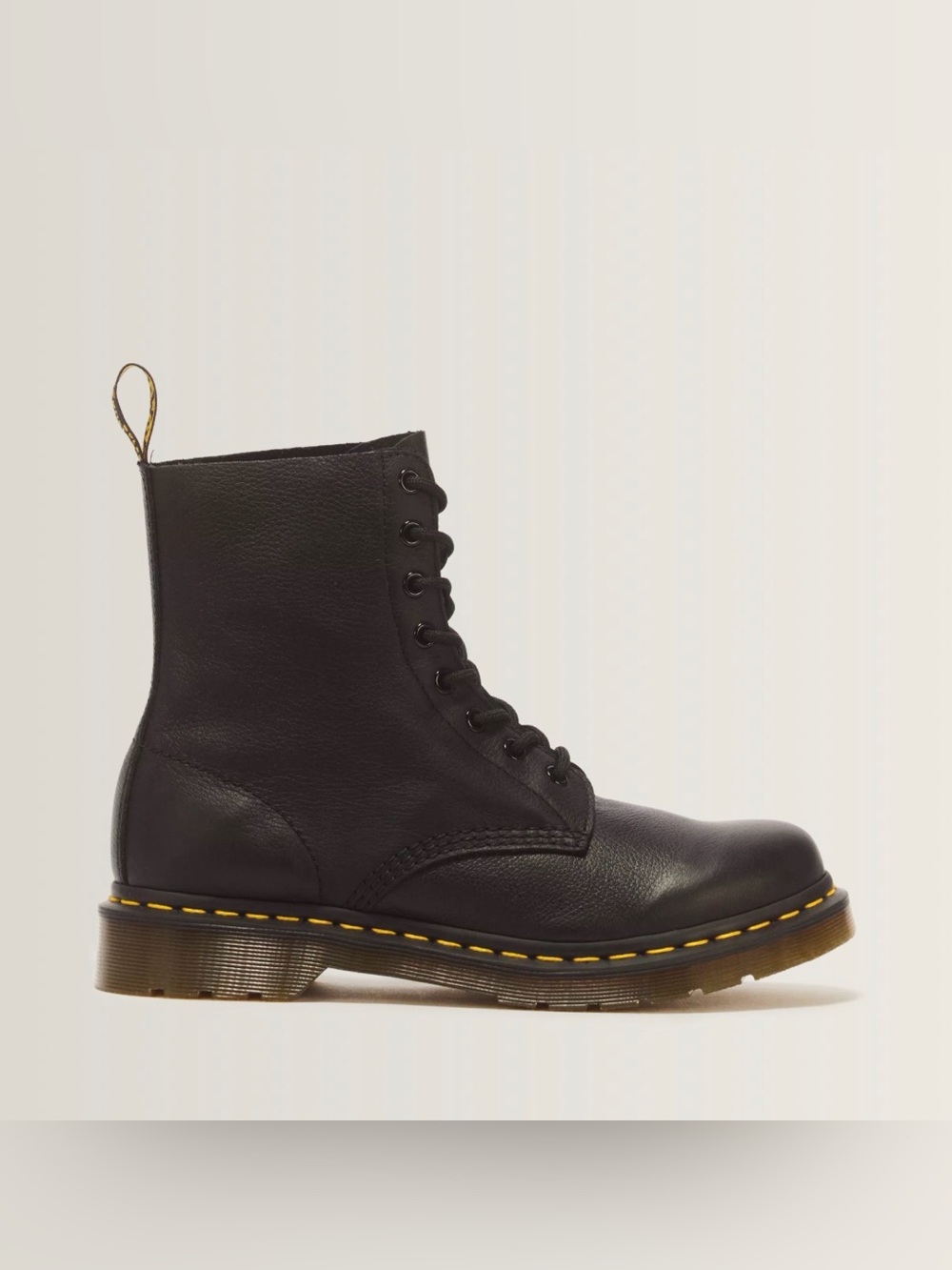 Dr Martens 1460 Pascal Virginia Leather Boots black size 7